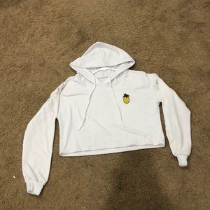 cropped, small, pineapple hoodie